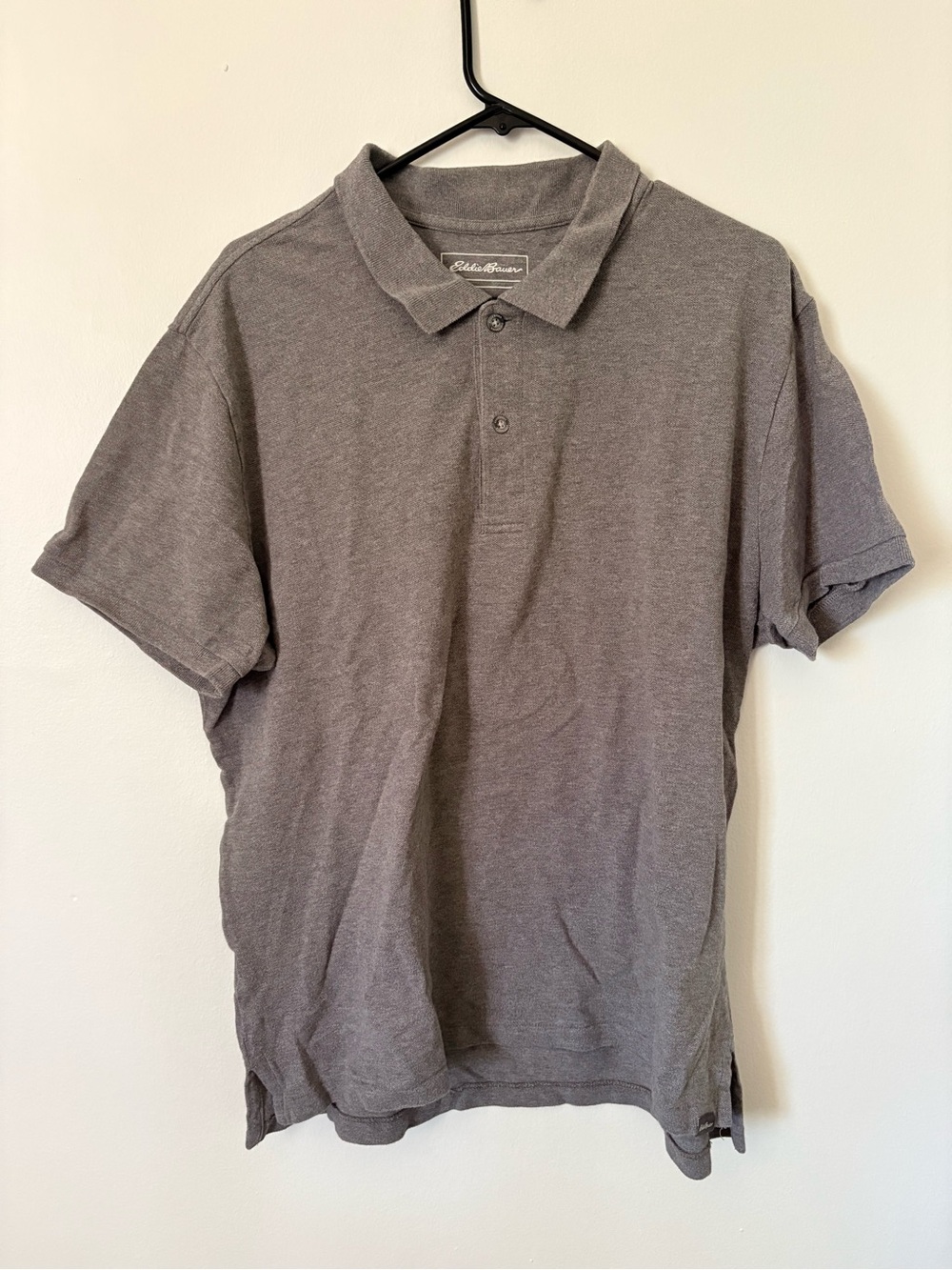 Eddie Bauer Men’s Polo Shirt — Heather Gray